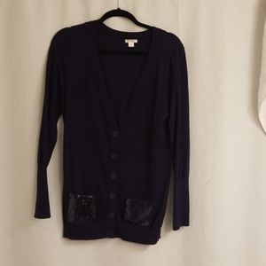 Navy cardigan
